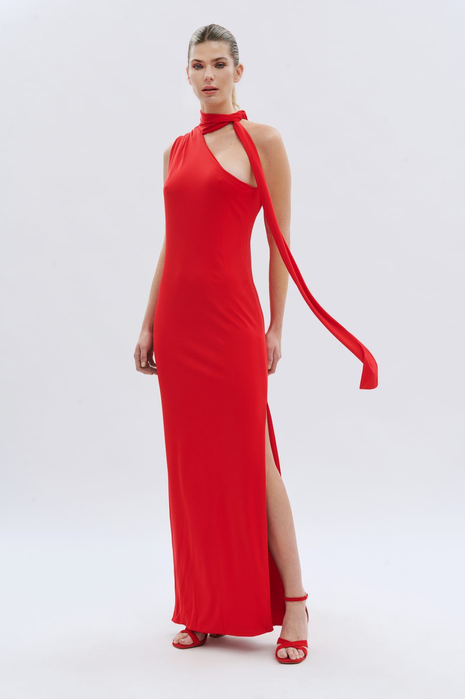 VESTIDO FIESTA ASIMETRICO — imagen 2