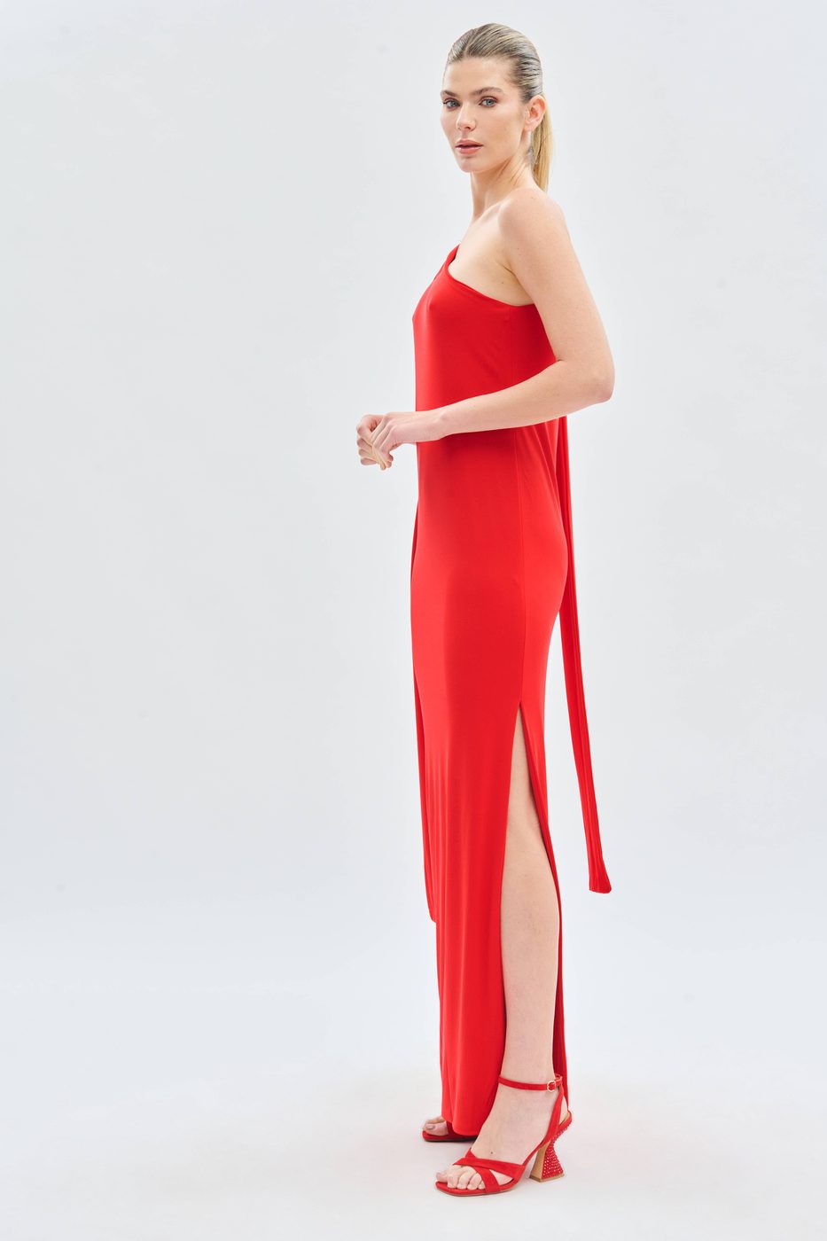 VESTIDO FIESTA ASIMETRICO — imagen 4