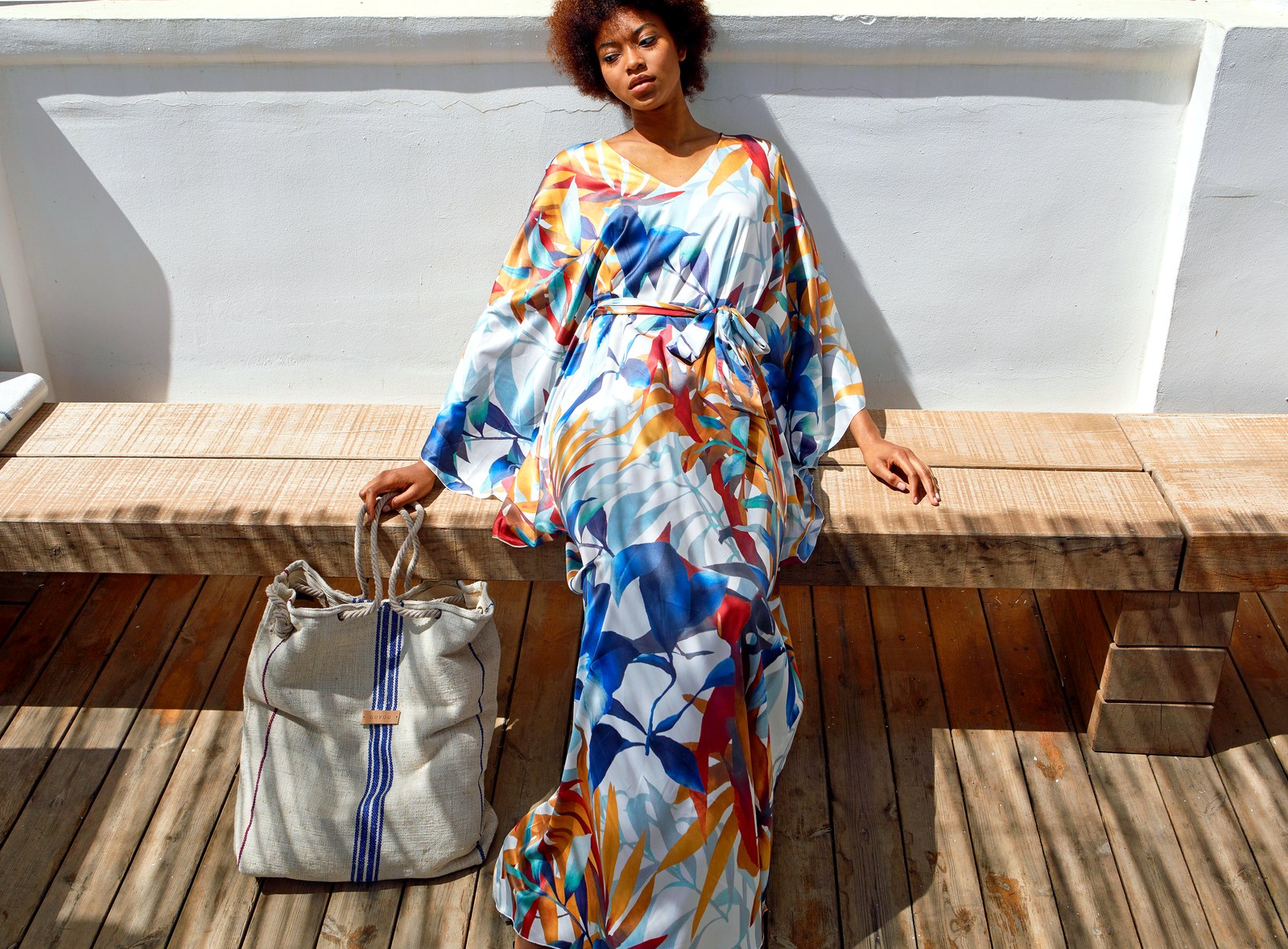 KAFTAN ESTAMPADO — S