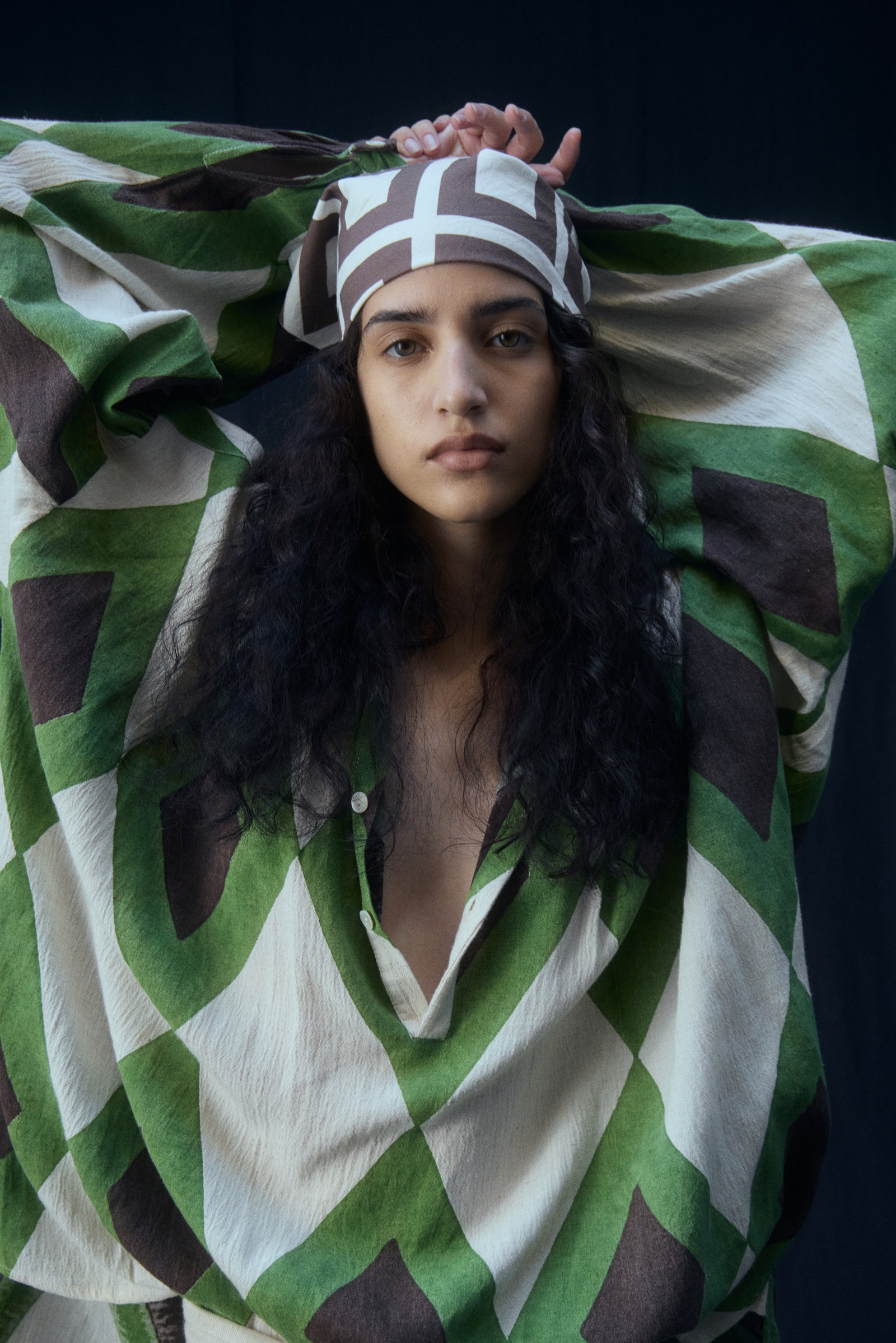 CATRE SHORT SHIRT — U · Verde/Marrón