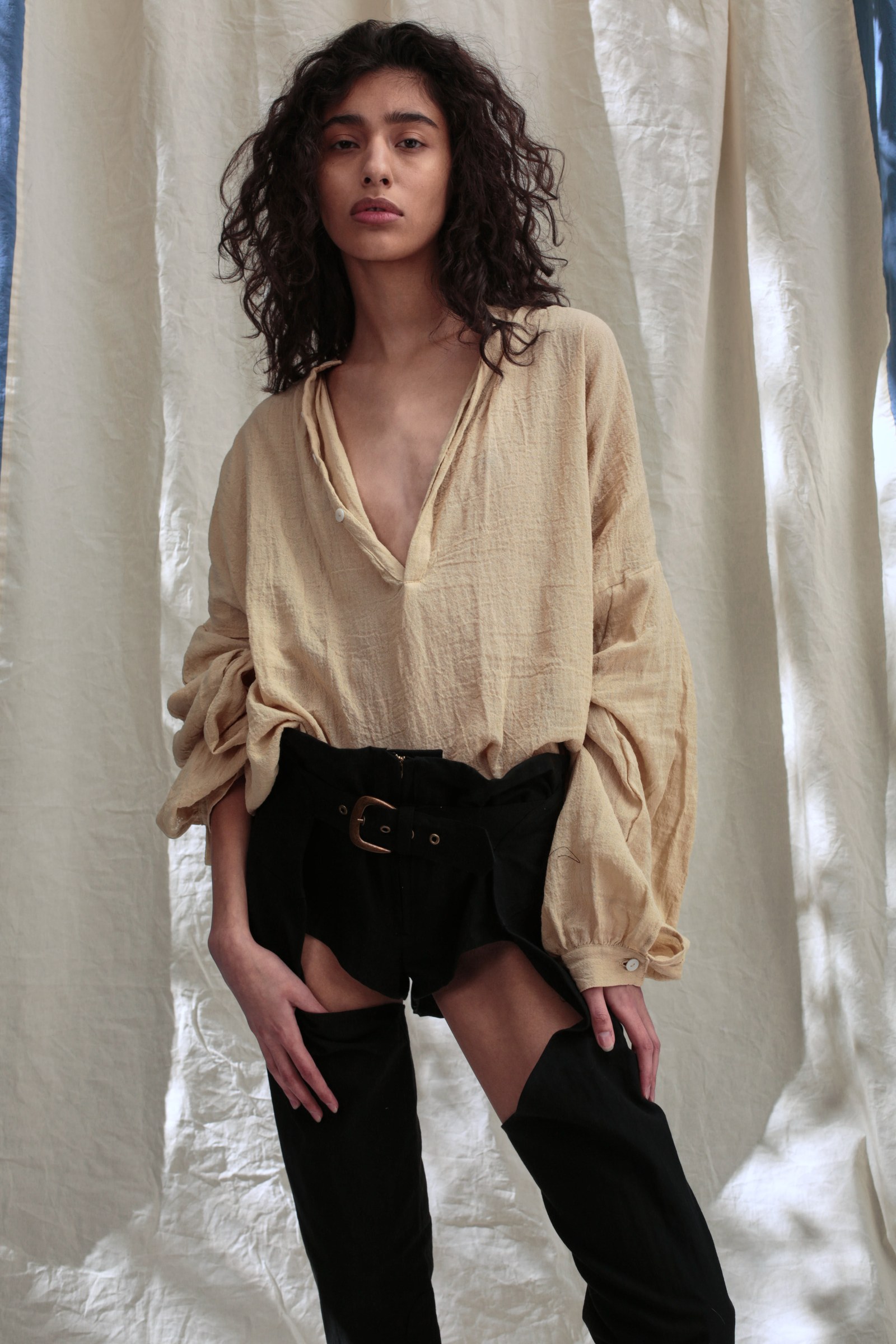 CATRE LONG SHIRT — U · Sand