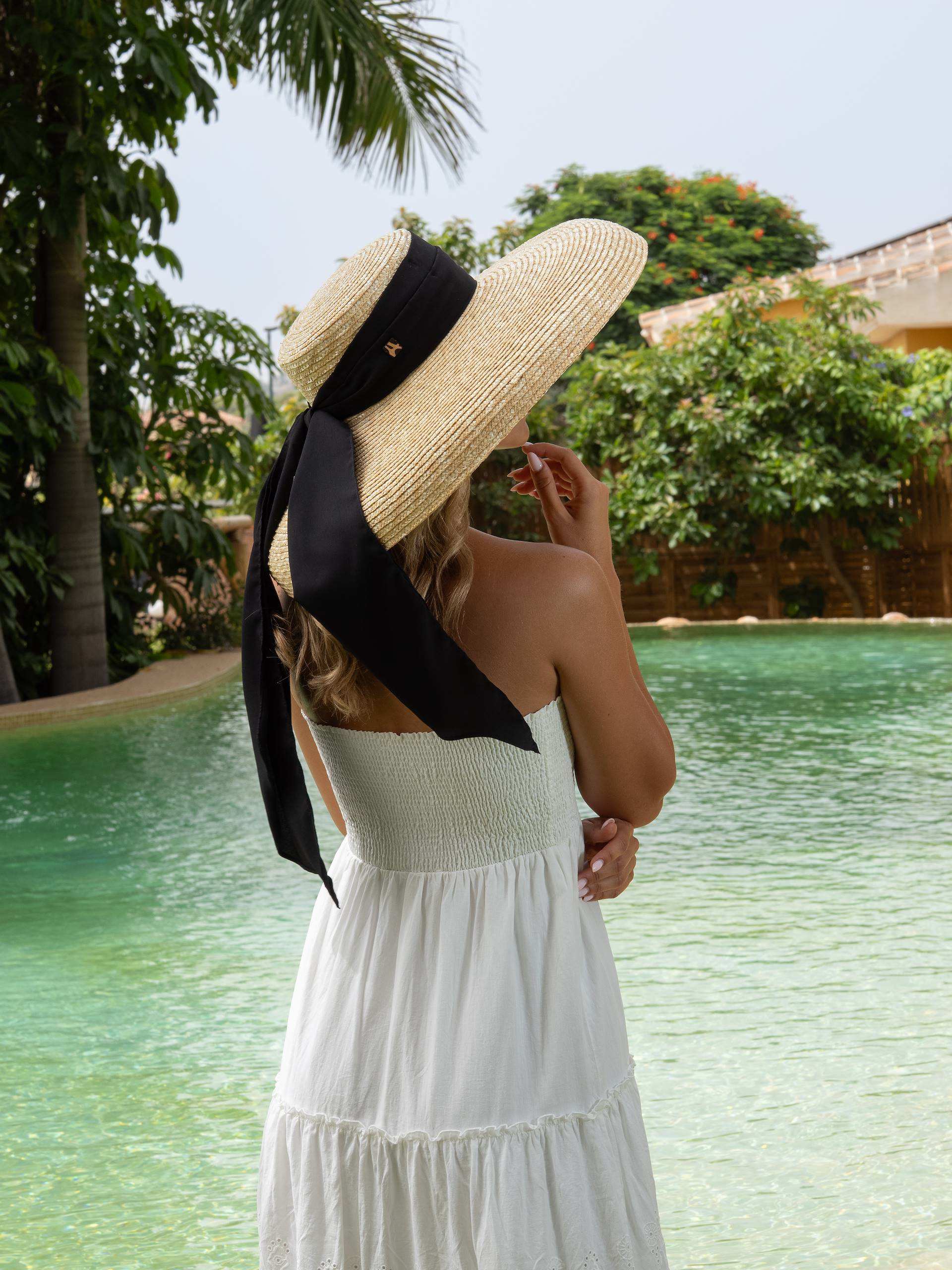 Pamela de ala ancha con lazada de Aranda Sombreros — vista 3