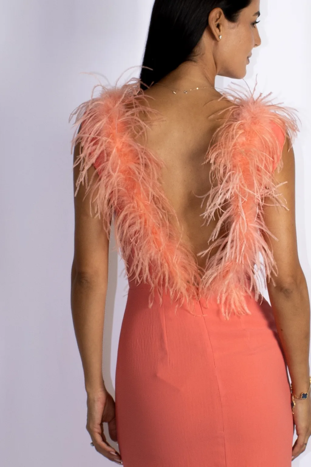 Vestido Midi Rosa del Desierto de Kimona by JP — vista 2