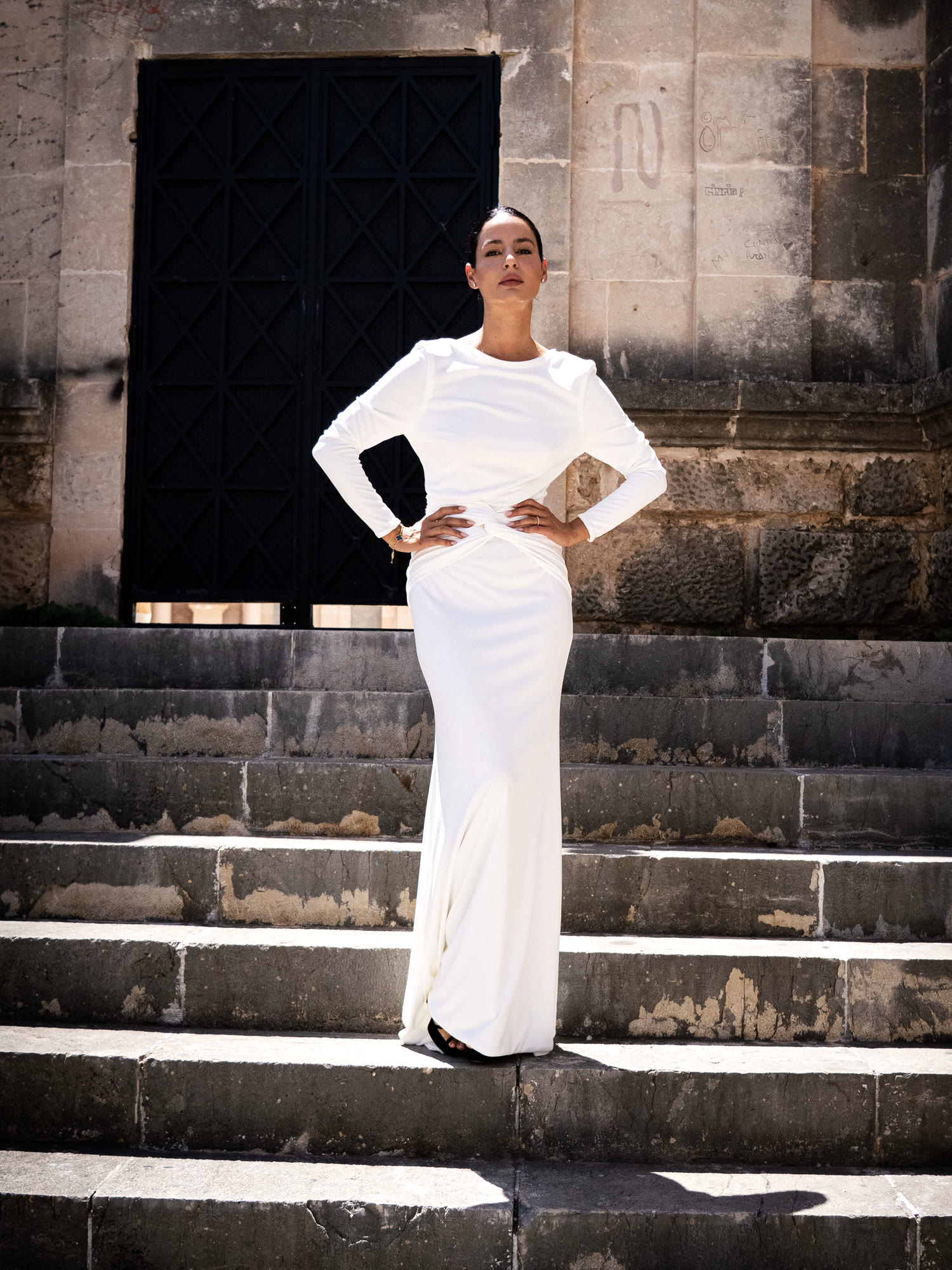 VESTIDO KIMONA 2613 — 38 · Blanco