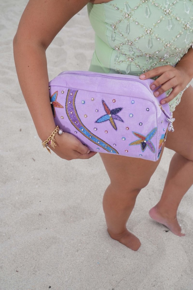 Crescent Wash Bag — O/S · Lilac