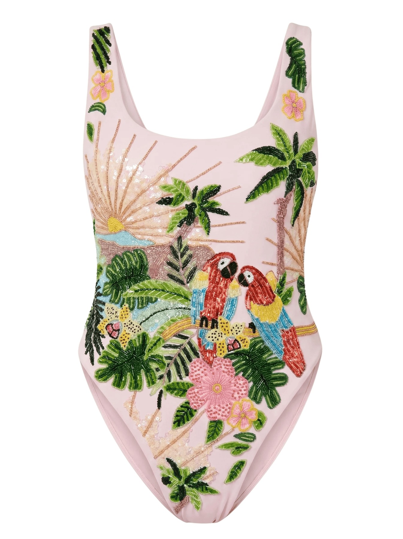 Maya Scoop Back Tropical Swimsuit de Oceanus — vista 1