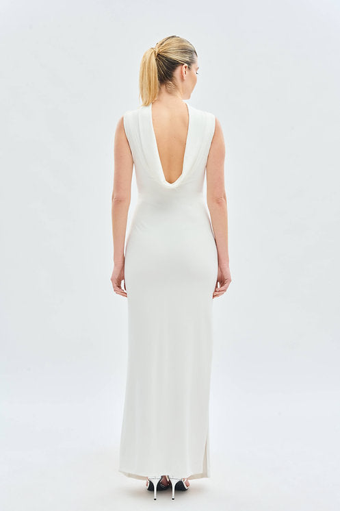 Vestido Fiesta Escote Drapeado · 3