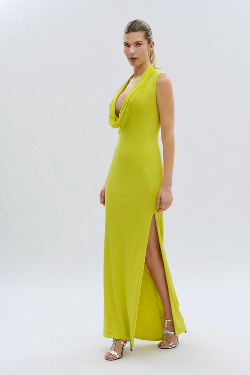Vestido Fiesta Escote Drapeado · 10