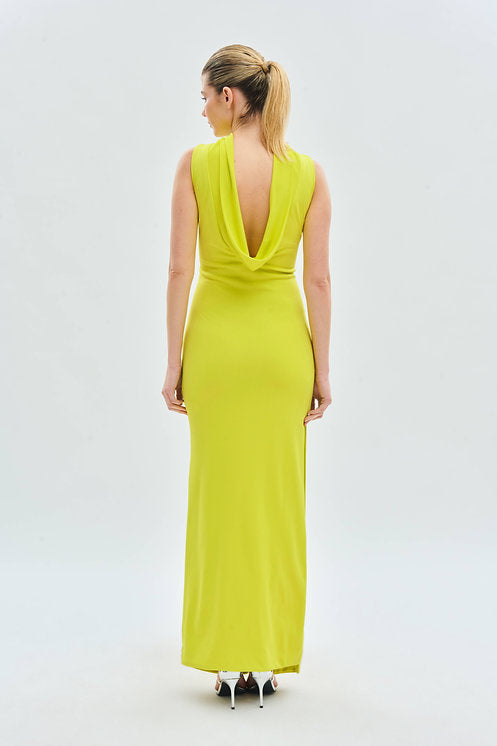 Vestido Fiesta Escote Drapeado · 12