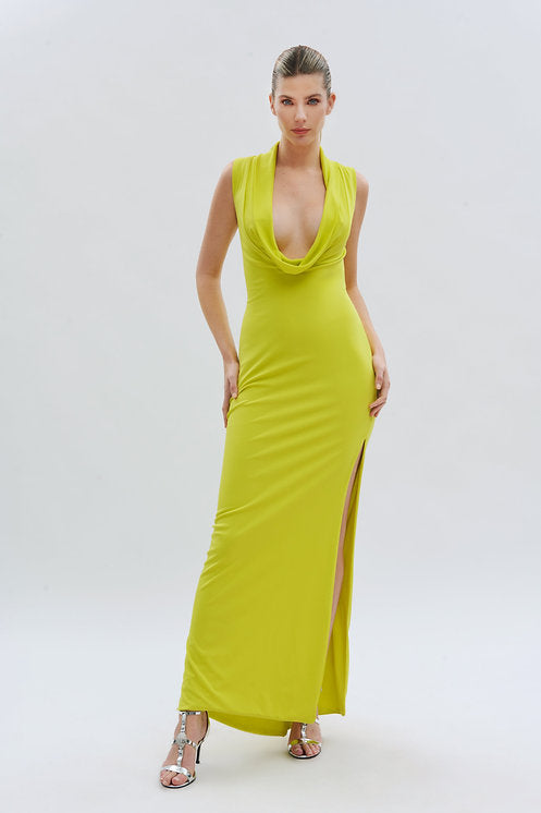 Vestido Fiesta Escote Drapeado · 8